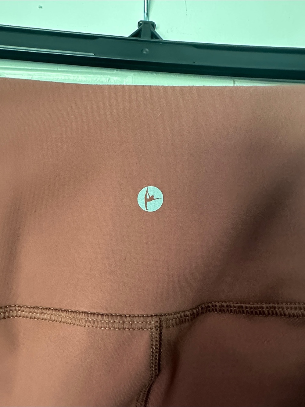High-Waist Women’s Active Shorts - Rust Size S - Picture 4 of 10